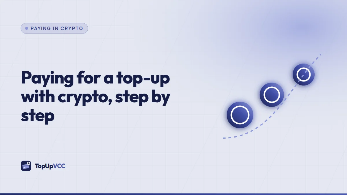 A phone wallet sending a crypto payment toward a glowing card