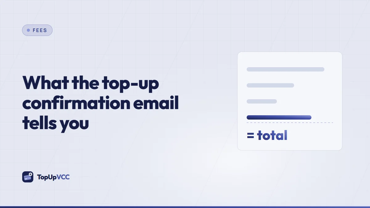 An email shaped like a paper receipt with a big amount at the top and dashed rows below